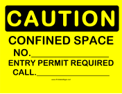 Caution Confined Space 2
