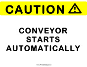 Conveyor Starts Automatically