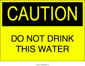 Do Not Drink This Water