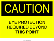 Eye Protection Required