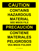 Haz Mat See File Bilingual