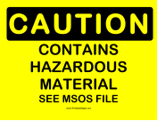 Caution Hazmat