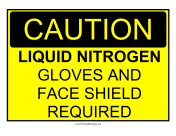 Caution Liquid Nitrogen