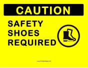 Safety Shoes Required