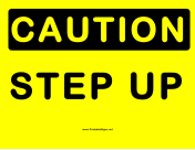Caution Step Up