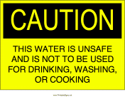 Unsafe Water
