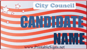 City Council Sign Palm Cards