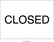 Closed