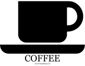 Coffee with caption