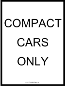 Compact Cars Only