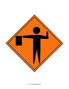 Construction Flagger