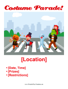 Costume Parade Flyer