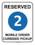 Curbside Pickup 2 sign