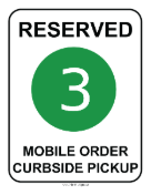 Curbside Pickup 3 sign