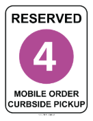 Curbside Pickup 4 sign