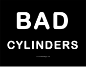 Cylinders Bad Cylinders