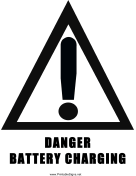Danger Battery Charging