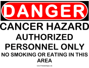 Danger Cancer Hazard