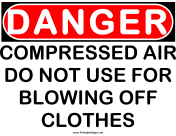 Danger Compressed Air 2