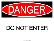 Do Not Enter