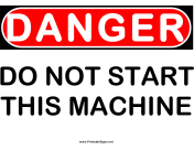 Danger Do Not Start 2