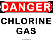 Danger Gas Chlorine