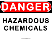 Danger Hazardous Chemicals
