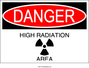 High Radiation Area