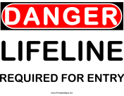 Danger Lifeline Required