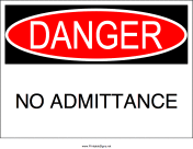 No Admittance