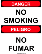 No Smoking Bilingual