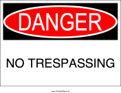 No Trespassing