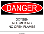 No Smoking Oxygen