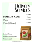 Delivery Services Flyer