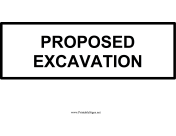 Digging Sign Excavation