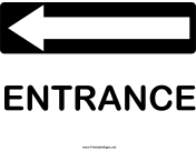 Directions Entrance Left