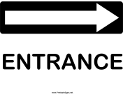 Directions Entrance Right