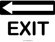 Directions Exit Left