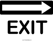 Directions Exit Right