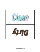 Dishwasher Clean Dirty