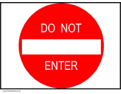 Do Not Enter