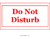 Do Not Disturb