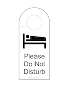 Do Not Disturb Door Hanger