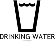 Drinking Water with caption