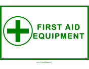 First Aid Equipment Cross