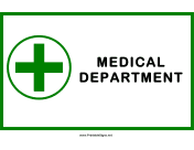 Medical Department Cross