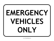 Emergency Vehicles