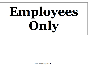 Employees Only