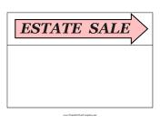 Estate Sale Flyer Right