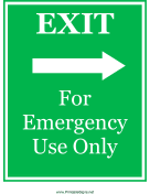 Exit Emergency